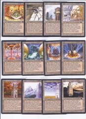 complete set ANTIQUITIES urza's lands (4x of each mine, power plant, tower)